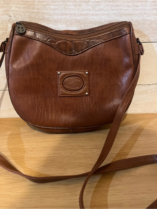 Jordache Handbags - Jordache Brown Leather Y2K Crossbody Bag Vintage